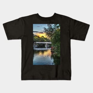 Above The Toll Bridge At Pangbourne Kids T-Shirt